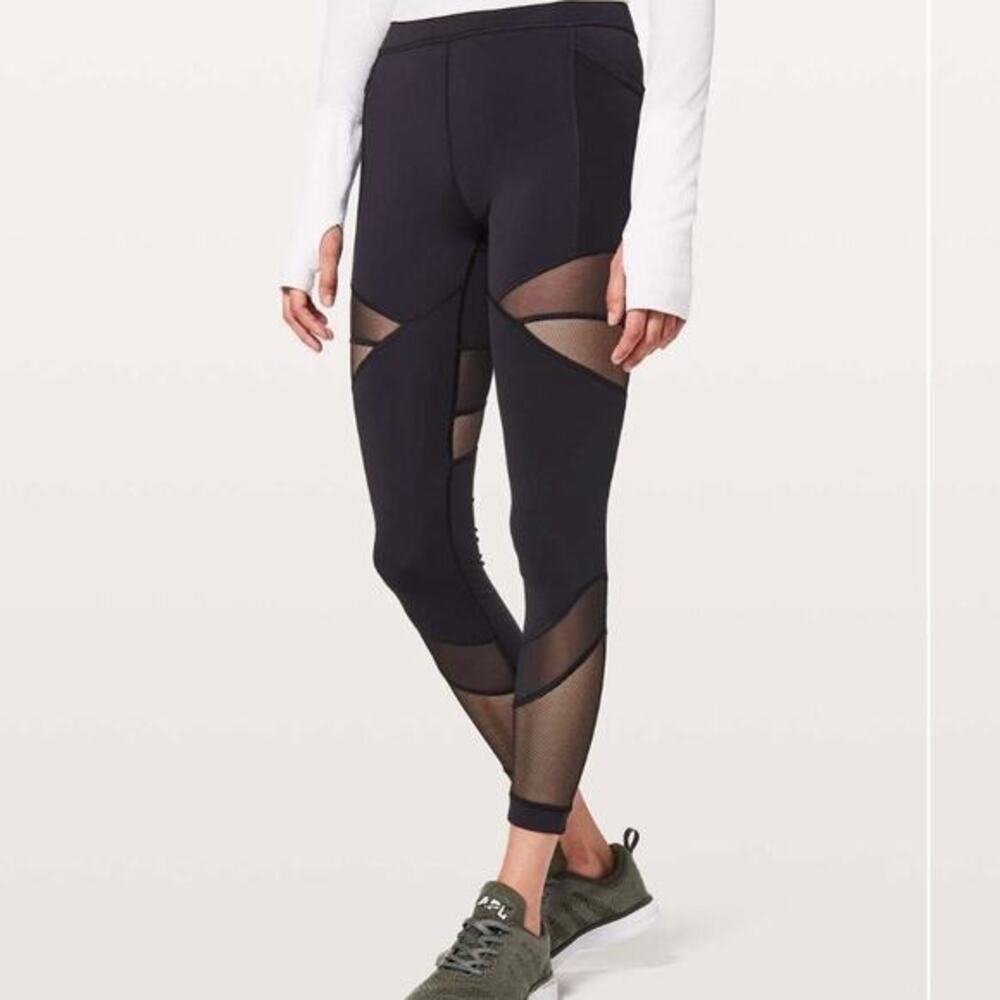 Lululemon‎ - Forget The Sweat Tight - Black - Size 4